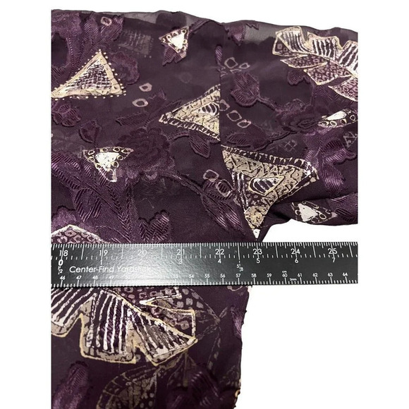 VTG Lingerie Robe Camisole Set Purple Tahitian Goddess USA California Dynasty - Picture 12 of 15